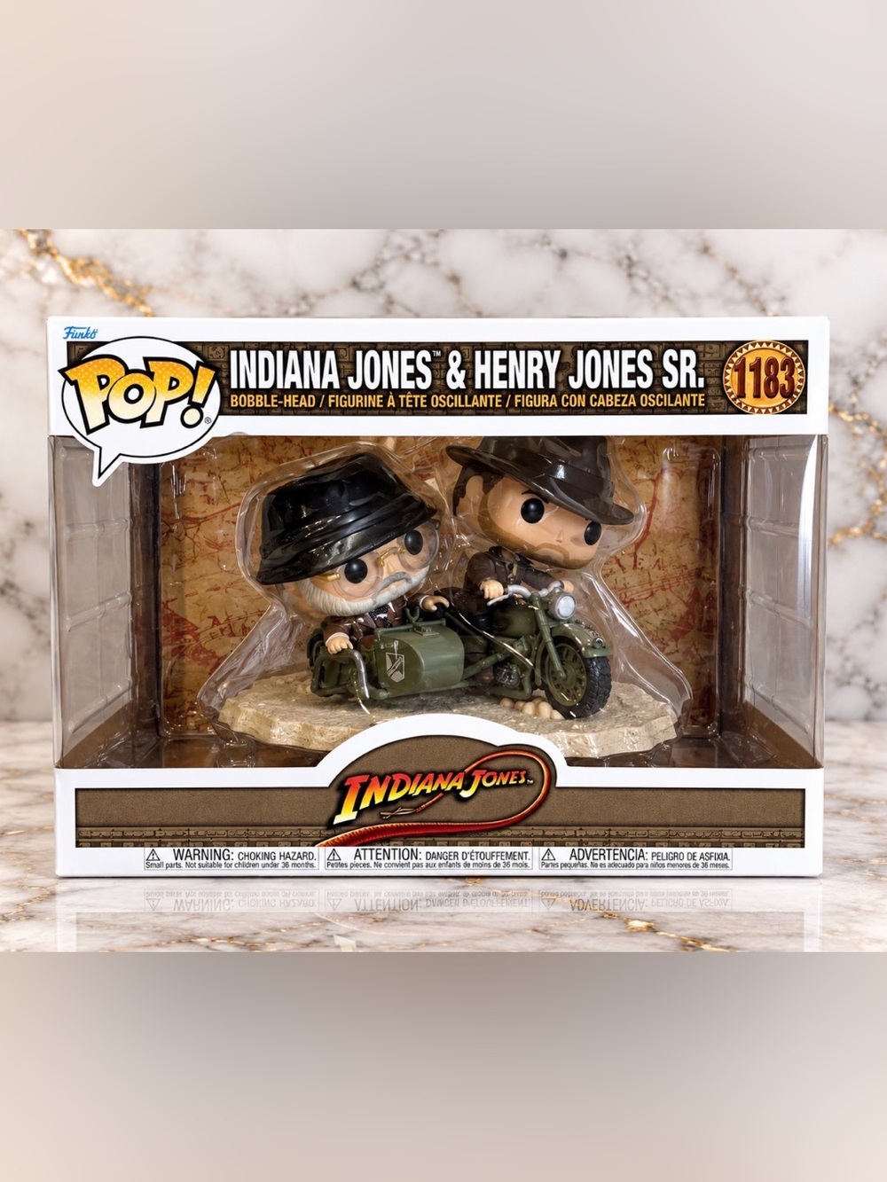 Funko Indiana Jones & Henry Jones Sr. Bobble-Head - Brown